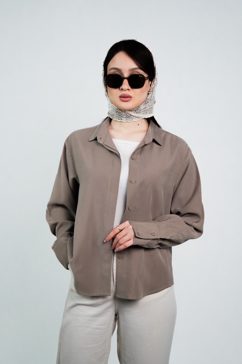 شومیز تنسل موکا 1