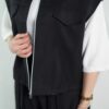 vest meshki وست و شلوار مشکی