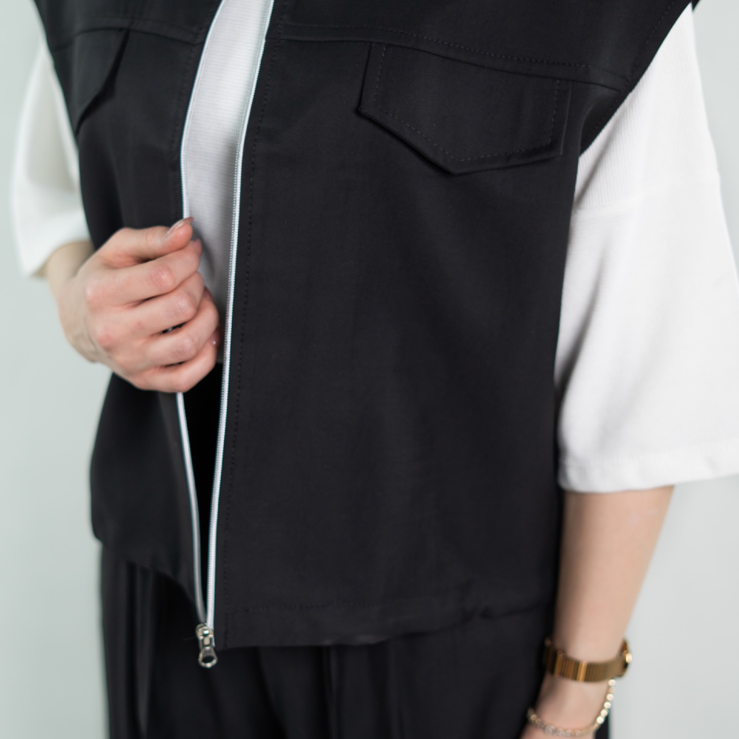 vest meshki وست و شلوار مشکی